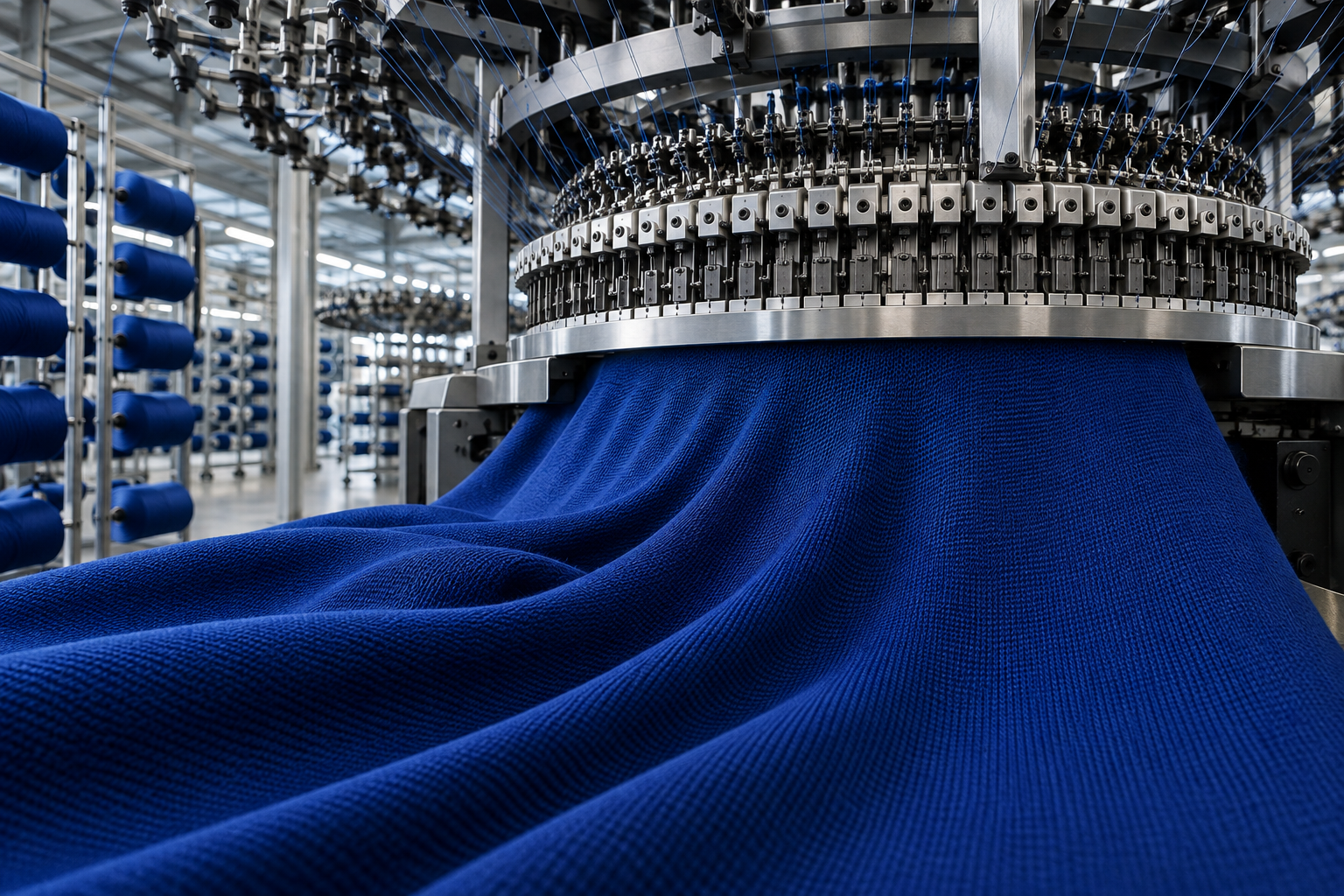 Illustrative AI-generated textile and apparel visual